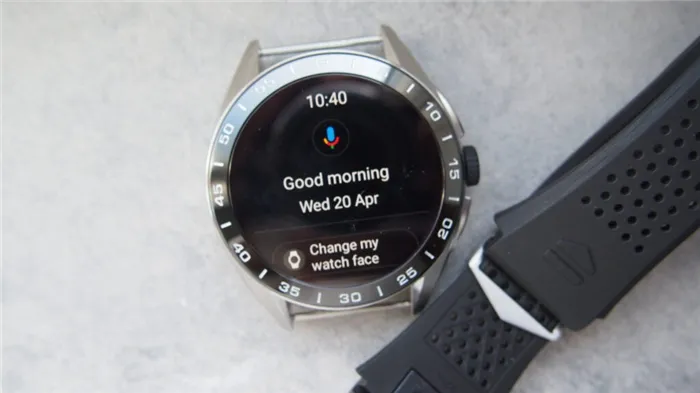 Google assistant on the One of the Tag Heuer Connected Calibre E4