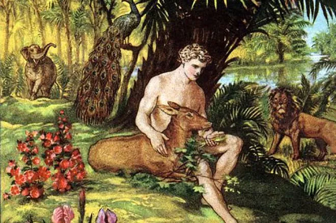 Адам в Эдемском саду