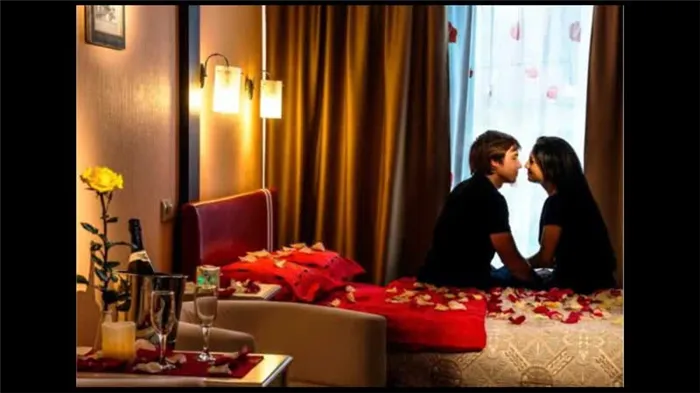 Романтическое свидание в гостинице
