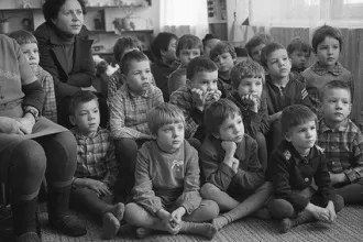 Малыши в советском детском саду