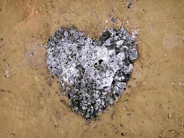 Сердце из сгоревших углей