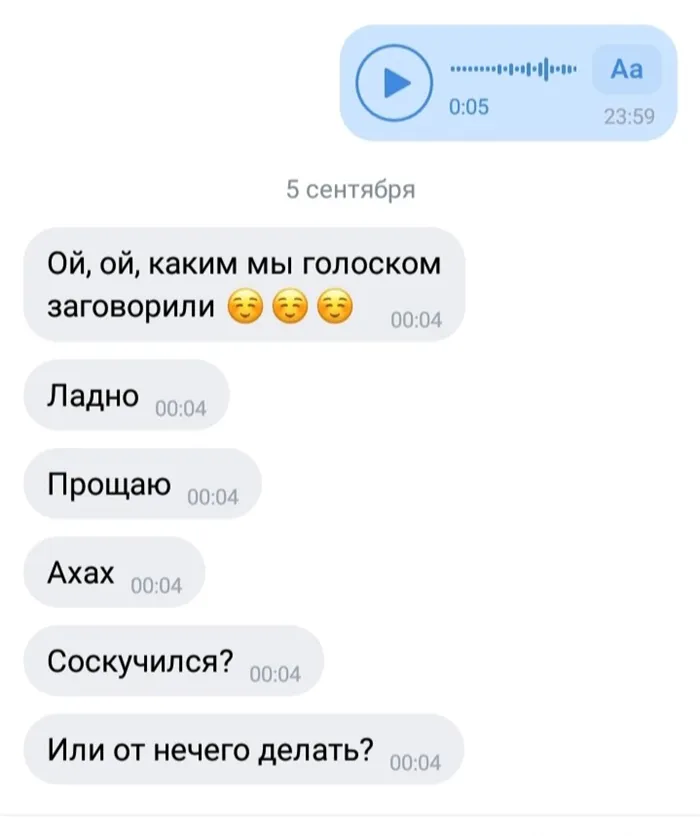 Переписка с девушкой вконтакте