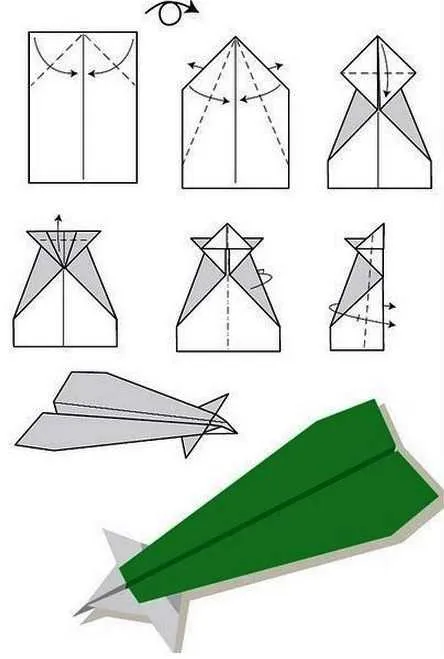 Как сделать самолет с носовым оперением из бумаги на 100 метров полета
