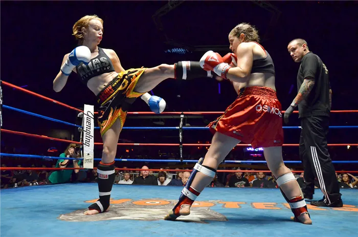 Женские соревнования по тайскому боксу