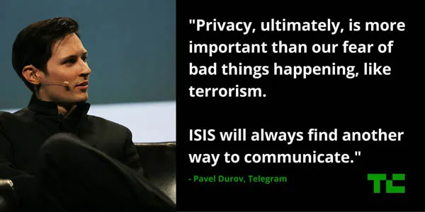 Цитата Павла Дурова про терроризм