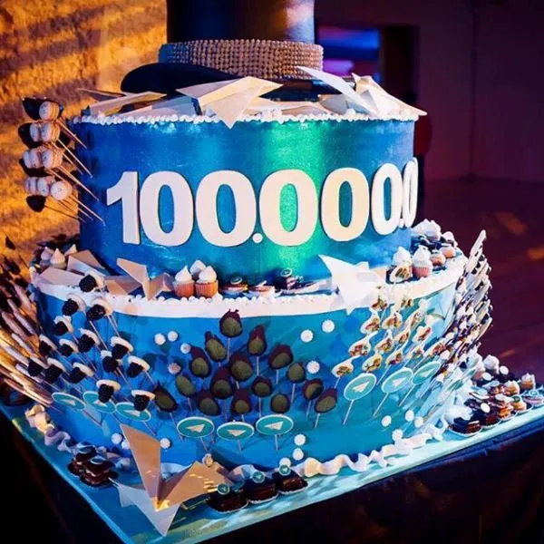 Торт 100 млн. активных пользователей в месяц