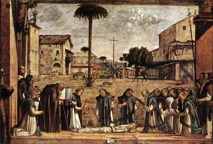 Похороны святого Иеронима, венецианский художник Витторе Карпаччо, 1502 год