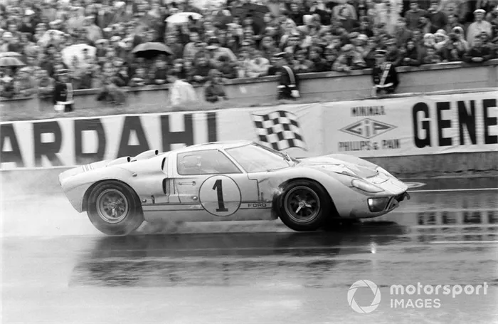 Автомобиль Кена Майлса и Денни Хьюма на гонке 1966 года