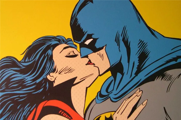 супергерои целуются