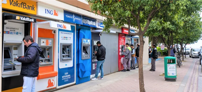 турецкие банкоматы