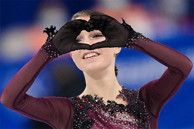 Российская спортсменка, член сборной России (команда ОКР) Анна Щербакова.